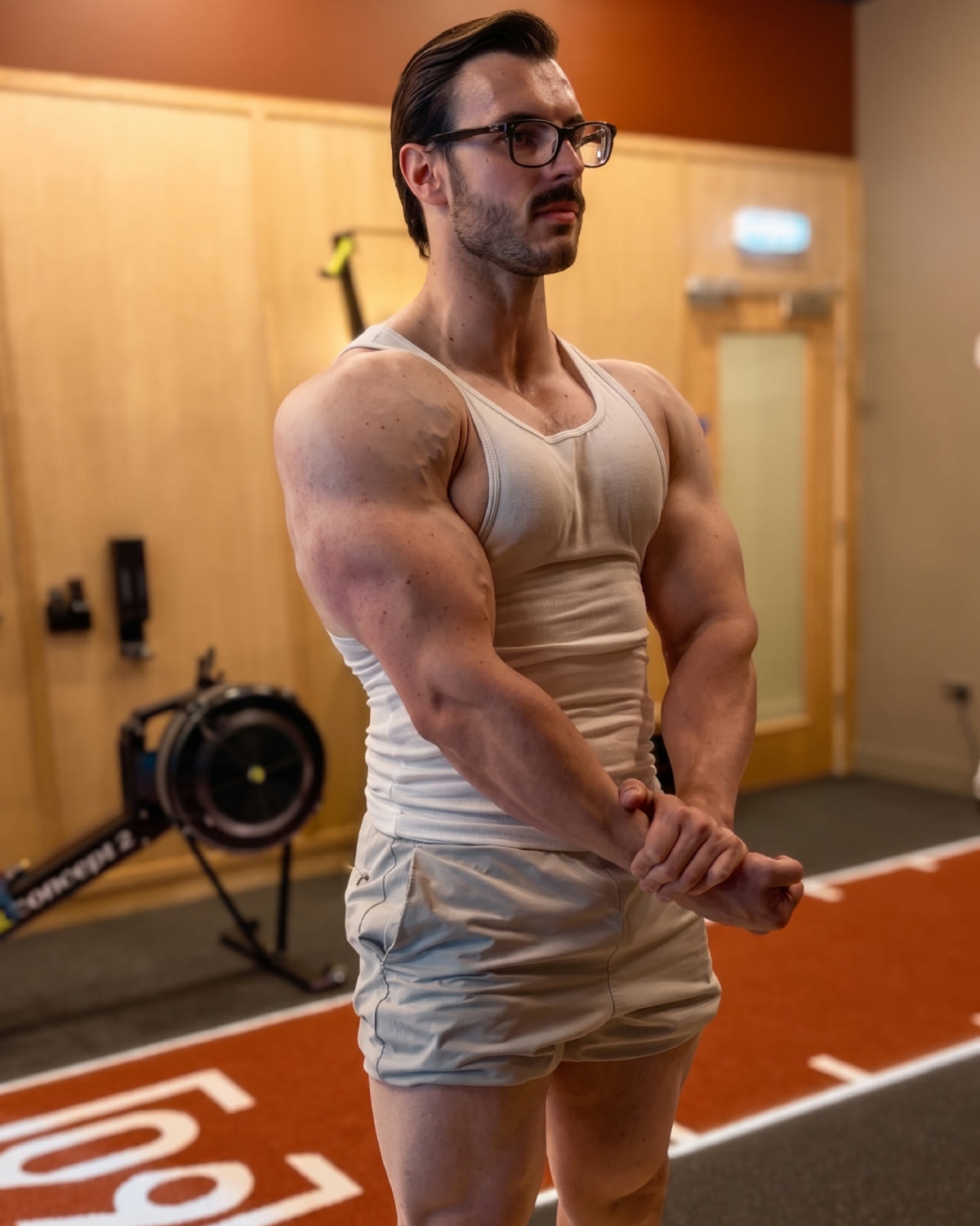 Federico Veneroni in the gym